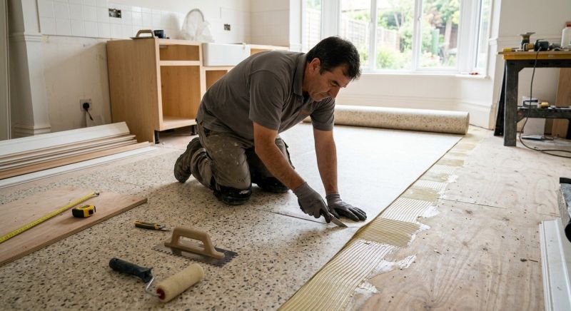 Linoleum Floor Installation in Lynnwood, WA
