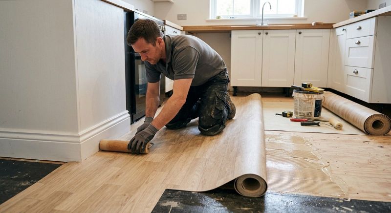 Sheet Linoleum Installation in Stanwood, WA